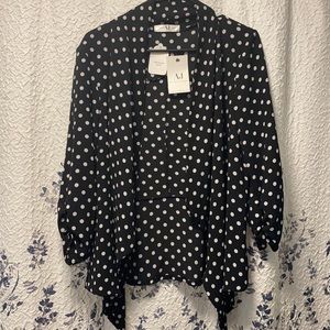 Black and white polka dot “blazer”